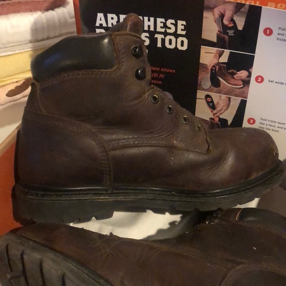 Red Wing Worx Steel Toe Work Boots - Picture 2 of 16
